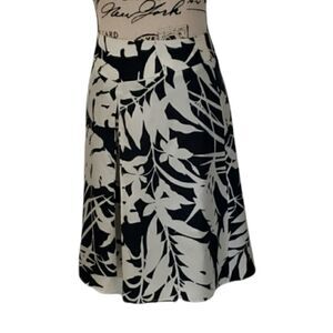 Ann Taylor Silk A line floral skirt